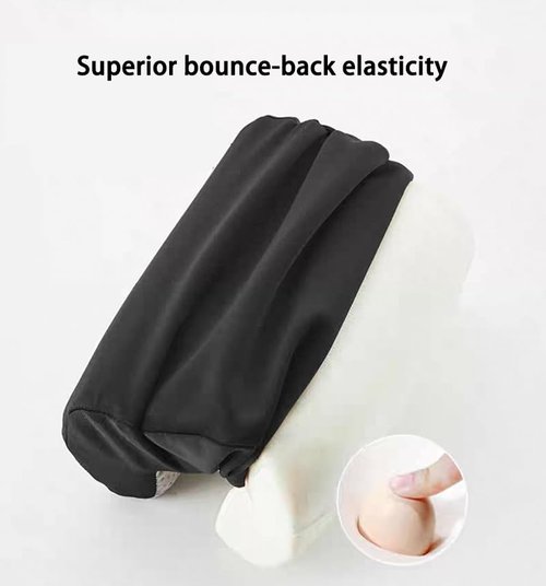 pretelytiti Armrest Cushion for Office Chairs - Soft Elbow Support Pad with Non-Slip Bottom, Fits Most Chairs 2-Piece (Black)