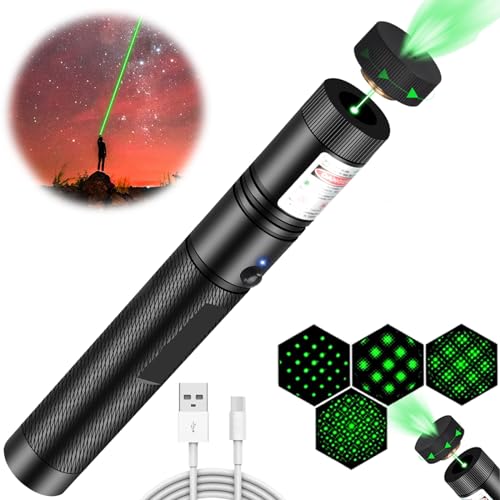 Rechargeable Green Laser Pointer for Presentations, Classroom & Office Use