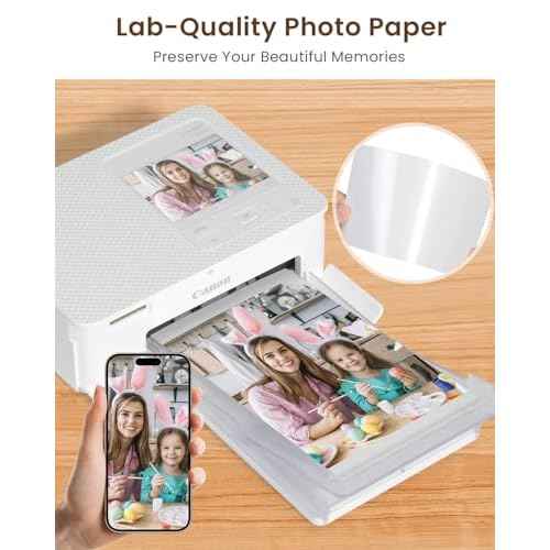 Compatible Canon Selphy CP1500 CP1300 Paper and Ink, KP-108IN 3 Color Ink Cartridges and108 Sheets 4x6 Photo Paper 3xKP-36IP for Selphy CP1200 CP910 CP800 CP780 CP740 Compact Photo Printers