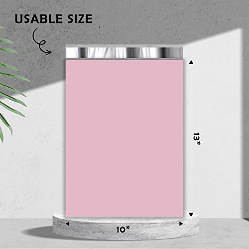 Yens Light Pink Poly Mailers 10x13 100 Pack Self-Seal Shipping Envelopes