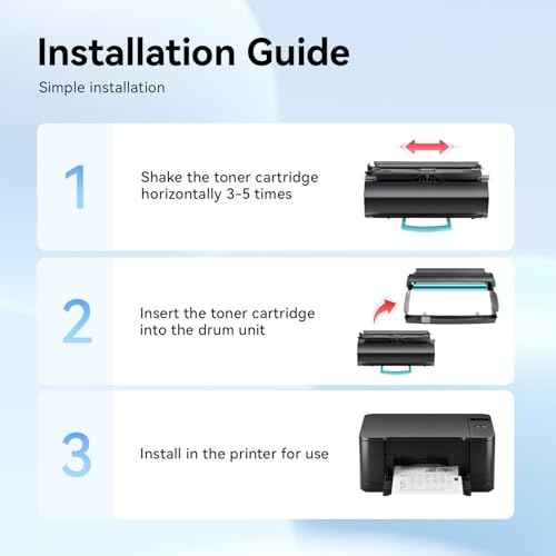 E360H11A Black Toner Cartridge with Chip High Yield 1-Pack Replacement for Lexmark E360H11A Toner Compatible with Lexmark E360D E360DN E460DN E460DW E462DTN Laser Printer Ink All-in-One Copier Copy