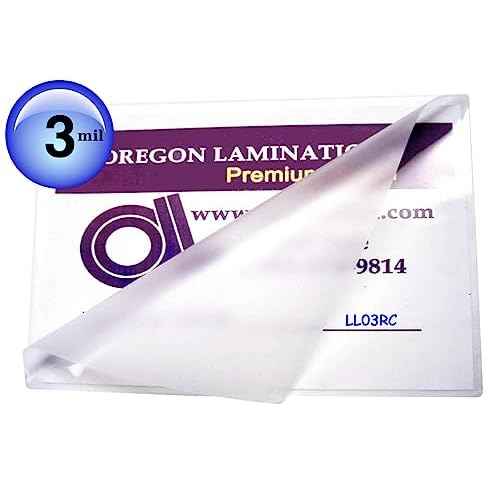 Oregon Lamination Heat Activated Laminating Pouches 3 Mil 9¡± x 14-1/2¡± [Pk of 100] 229mm x 368mm x 75 microns Thick for 8.5 x 14 Legal Size Sheets, Clear