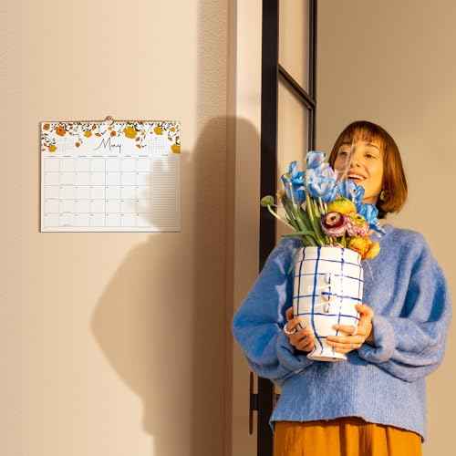 2026 Calendar, Cabbrix Wall Calendar 2026, 12 Months Calendar Runs From January 2026 - December 2026, 15" x 12", Twin-Wire Binding, Hanging Hook, Floral Design