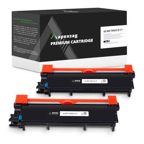 Compatible TN660 Toner Cartridge Brother Printer, TN-660, TN630 Replacement Cartridges for HL-L2300D HL-L2380DW HL-L2320D DCP-L2540DW HL-L2340DW HL-L2360DW MFC-L2720DW ? Black (2 Pack)