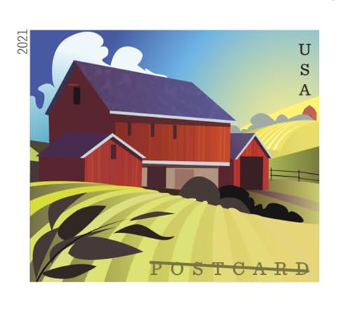 US Postal Service Barn Postcard Forever Stamps 2 Sheets of 20 - 40 American History Wedding Anniversary