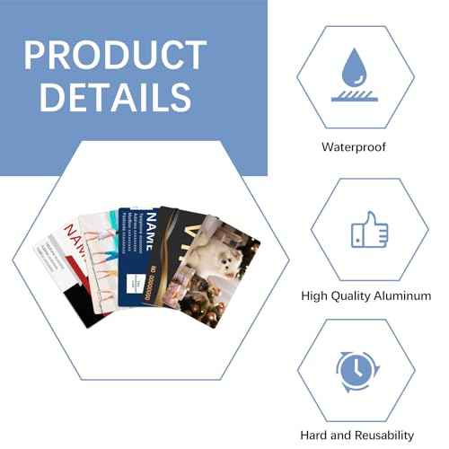 100 Pcs Sublimation Business Card Blanks Metal Bulk Aluminum Double Sides Name Cards Sublimation Blanks Products Heat Press Transfer Desk White sublimation business cards blank 3.4 x 2.1 x 0.01 Inch