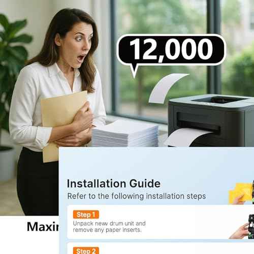 DR730 for Brother DR730 DR760 Drum Unit to Use with MFC-L2750DW MFC-L2710DW HL-L2350DW HL-L2395DW HL-L2370DW DCP-L2550DW Printer High Yield Black (2PK DR730/DR760)