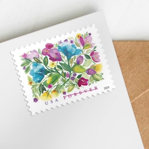 United States Postal Service Celebration Blooms Forever Postage Stamps Sheet of 20