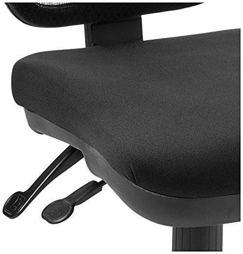 Office Star ProGrid Breathable Back Adjustable and Ergonomic Office Task Chair with Built-in Lumbar Support, Coal FreeFlex Fabric