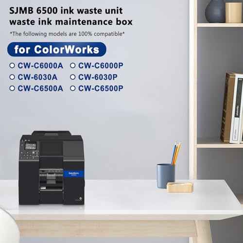 SJMB6500 Maintenance Box Ink Collection Tank Compatible with ColorWorks CW-C6000A CW-C6000P CW-6030A CW-6030P CW-C6500A CW-C6500P (2-Pack)
