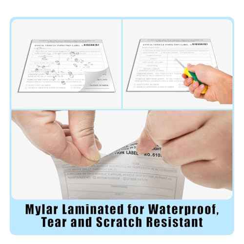 50 Pack Inspection Forms and Stickers. 3-Ply Carbonless Annual Vehicle Inspection Report (8.5" x 11.75") with 2-Ply Vinyl White Interior fmcsa Annual Inspection Sticker(5"x4")