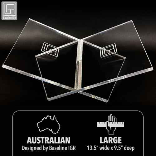 Large Clear Acrylic Book Stand, 12.5" x 9.5" x 5.5¡±, Acrylic Book Holder, Open Bookstand for Display and Reading Cookbooks, Art Books, Bibles, Magazines - Home and Office