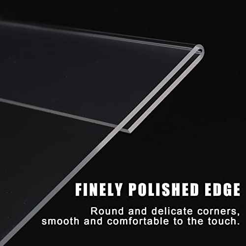 12pack 8.5 X 11 Wall Mount Acrylic Sign Holder with Tape, Clear Plastic Menu Holder, Unbreakable Table Sign Holder for Office, Restaurant, Store, School and Home Use with Notch