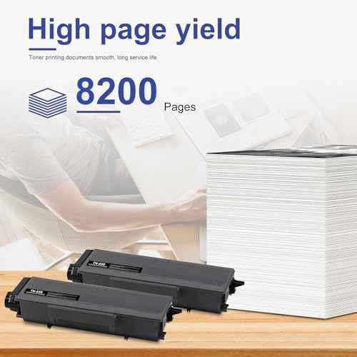 TN-650 Toner Cartridge Black 2-Pack Replacement for Brother TN650 High Yield Toner Cartridge HL-5270DN HL-5280DW MFC-8480DN MFC-8660DN MFC-8670DN DCP-8065DN Printer | TN650 2PK