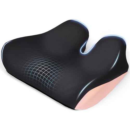 Ergonomic Seat Cushion for Office Chair, Extra Large Car Seat Cushion, Memory Foam Chair Cushion for Tailbone Pain Relief & Pressure Relief Sciatica and Back Support for Long Sitting (Pink)