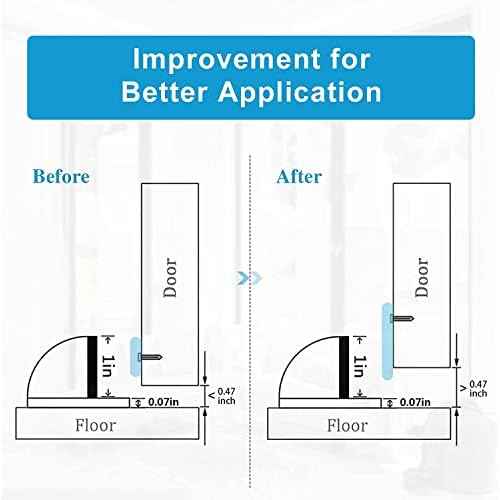 20 Pieces Door Stoppers, Magnetic Door Stop, Brushed Satin, Black Flush Modern Floor Mount Magnetic Door Catch Door Holder Keep Door Open