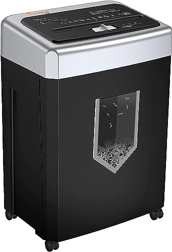 Bonsaii 15-Sheet Cross-Cut Heavy Duty Paper Shredder for Home Office