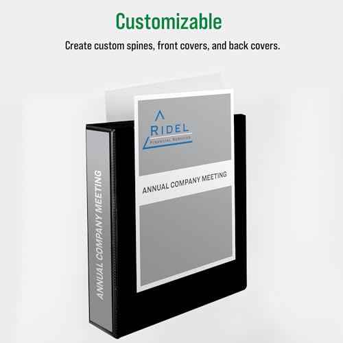 Office Essentials Economy View 3 Ring Binders, 2" Round Rings, 2.8" Spine, 375-Sheet Capacity, White Binders (12-Pack of 03428)