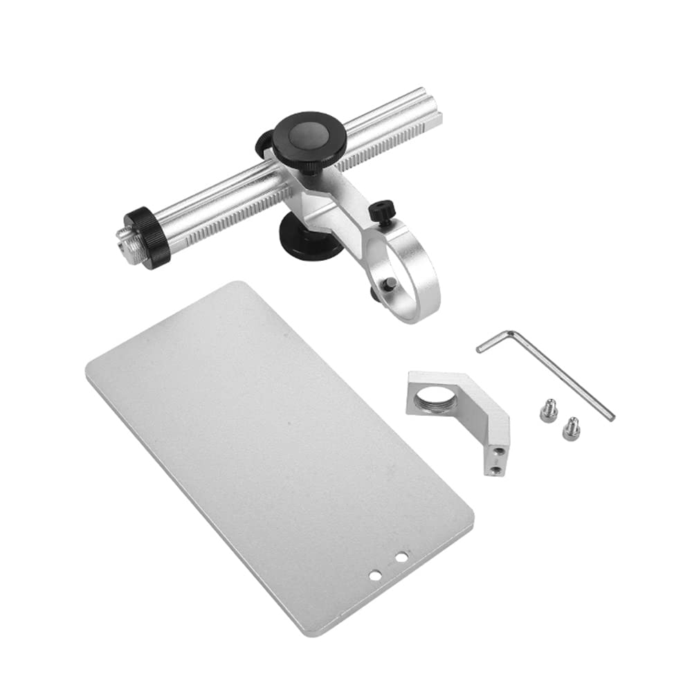 Aluminum Alloy Microscope Stand Holder for USB Digital Microscope, Cainda Stable Metal Stand Bracket with Portable Carrying Case, Support Adjusted Up and Down Easy to Focus
