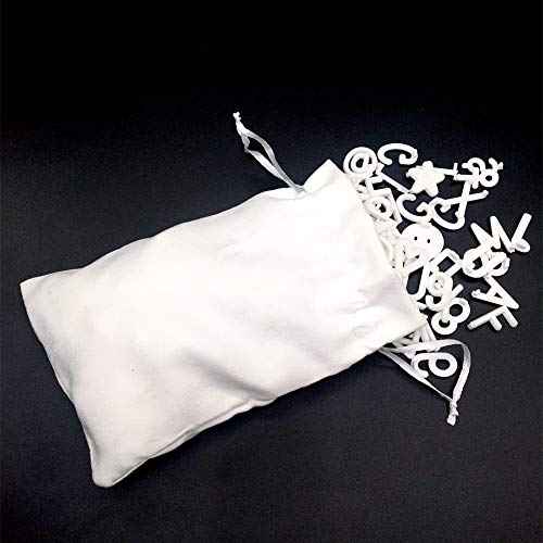 340 Characters White Letter Set for Changeable Felt Letter Boards, 3/4 Inch Letters with Gift Cloth Bag Including Numbers, Symbols,Letters