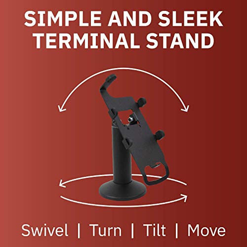 DCCStands Swivel and Tilt Verifone Engage P200 & P400 PIN Pad Stand, Screw-in and Adhesive