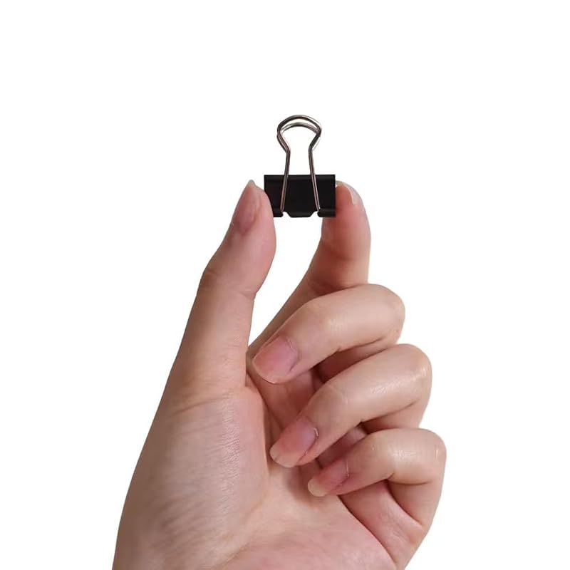 Amazon Basics Small Binder Clips 0.75 in, 144 Count Office Supplies