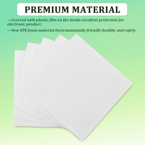 100 Pack Foam Pouches 8x12in, Cushion Wrap for Moving
