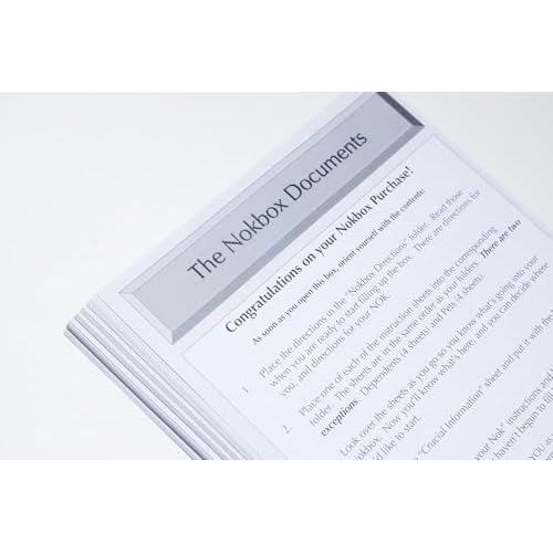 The Nokbox Lite ? DIY Estate Planning Organizer & Emergency Kit | Home & Office Organization, Document Organizer for Families, Legacy Planning, Next of Kin, Paper Clutter Solution