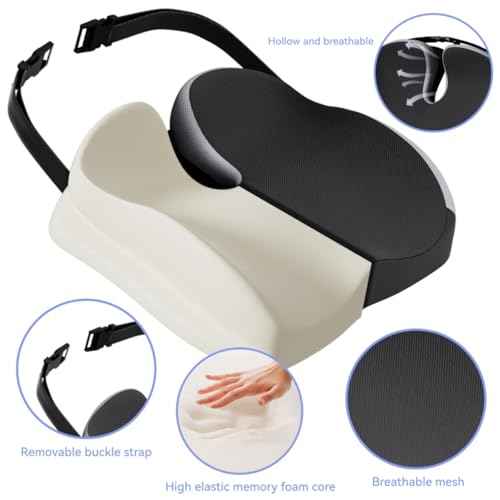 Seat Cushions for Office Chairs Wheelchair Cushion for Long Sitting Back Pain£¬Memory Foam Seat Car Computer Desk Chair Cushion£¬Coccyx Cushion for Tailbone Pain Relief Cushion Office Chair Butt Pillow