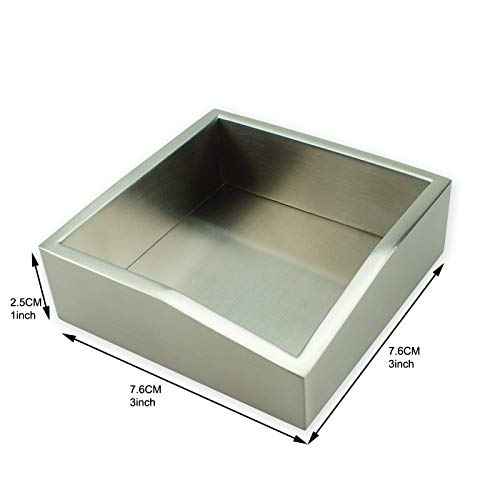 Modern Art Paper Clip Holder/Dispenser - St211 Stainless Steel Satin Finish Patent Applying for Push Pin Safety Pin Binder Clip Straight Pin Hair Clip Box Cup