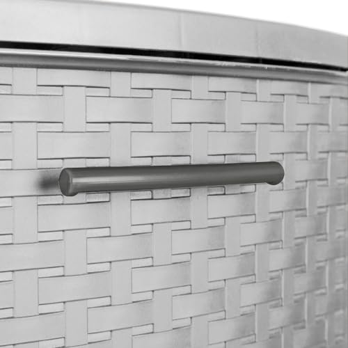 Sterilite Gray Wide 3-Drawer Storage Tower with Weave Pattern - Cement