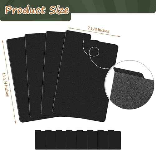 Lewtemi 100 Sheets Comic Book Dividers Tall Boards Dividers Black Comic Box Separators for Short or Long Cartoon Book Storage Boxes Office Supplies, 7 1/4 x 11 1/4 Inches