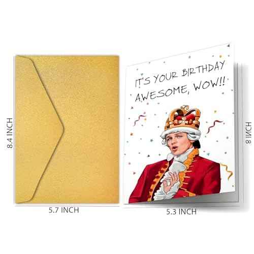 PIUST Hamilton Birthday Card, King George III Birthday Card, Hamilton The Musical Birthday card, It's your birthday, Awesome, wow!(72)