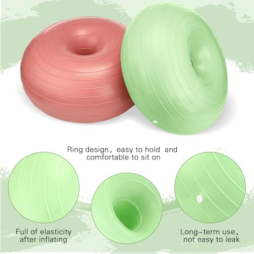 Libima Macaron Color 4-Pack Flexible Donut Ball Chairs for Classroom & Kids Seating