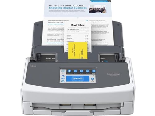 Fujitsu ScanSnap iX1600 White ADF Document Scanner - 600 dpi Optical