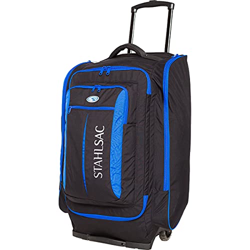 Stahlsac Caicos Cargo Dive Bag Blue 133L Large Travel Roller Gear Organizer