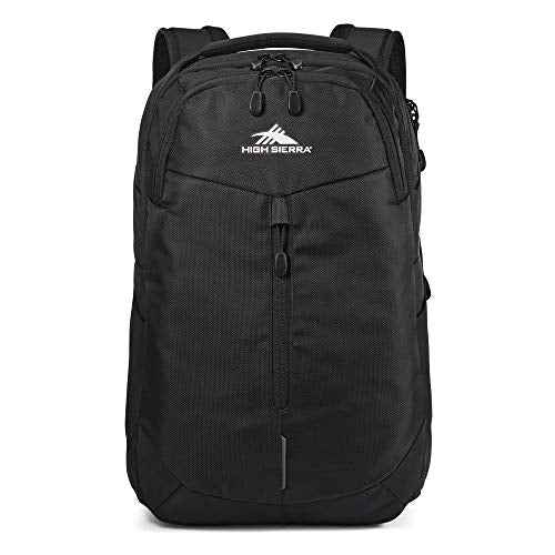 High Sierra Swerve Pro Backpack with Laptop Pocket + Tablet Sleeve, Fits most 17¡± Laptops, 27L, Black