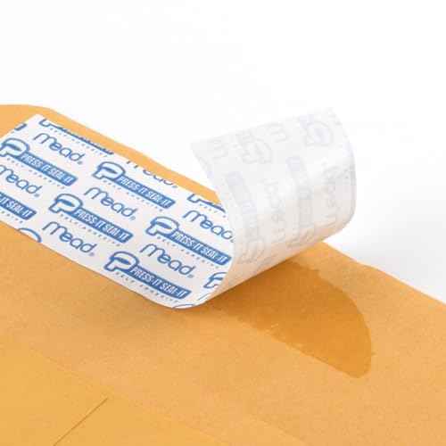 Mead Envelopes, Letter Size 9" x 12", Press-It Seal-It Self Adhesive Closure, Brown Kraft All-Purpose 24-lb Paper, Manila Mailing Envelopes, 25 Count (76086)