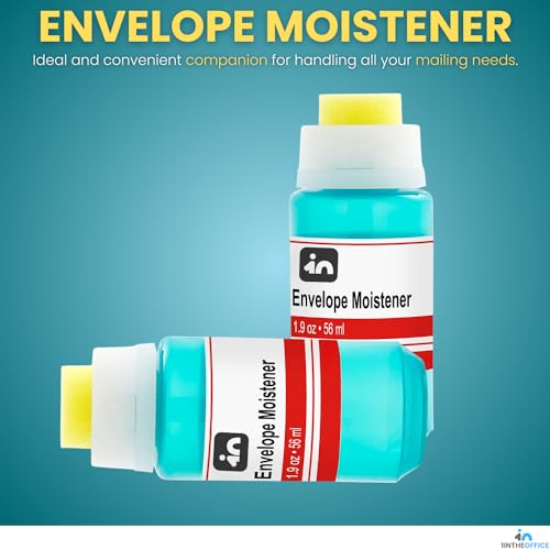 2-Pack Envelope Moistener with Sponge - No Foul Tasting Water