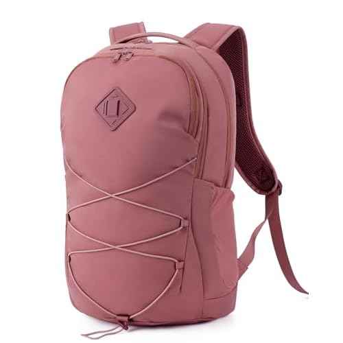 WANDF 15.6-Inch Laptop Backpack for Women, Travel Backpack Water-Resistant Lightweight College Backpack for Work Casual Business Weekender (Date Red)