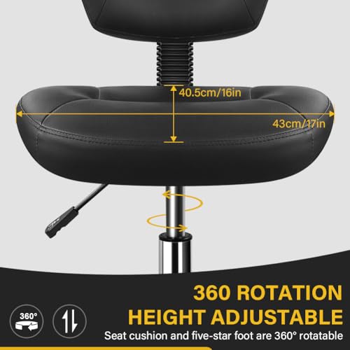 WKWKER Drafting Chair with Backrest and Footrest, Adjustable Counter Chair