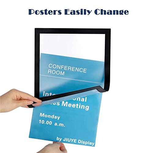 24Pc Mangetic Sign Holder,8.5x 11 Magnetic Display Frame For Document,Plastic Outer Frame wz Magnet Border work on Metal Iron Magnet Surface