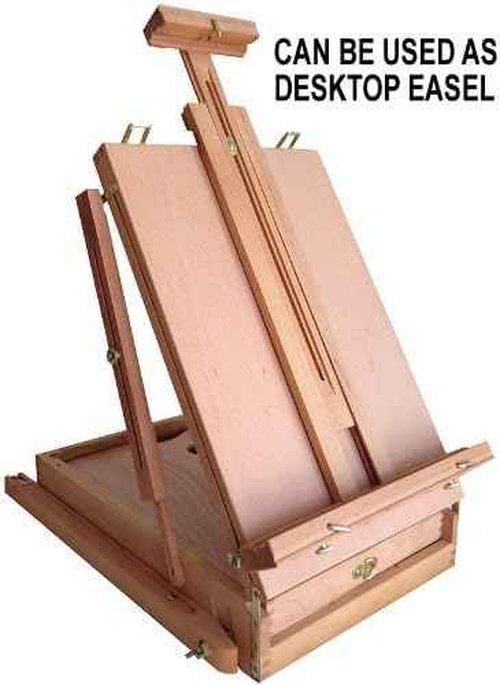 4 Less Co French Easel Wooden Sketch Box Portable Folding Art Artist Painters Tripod Stand