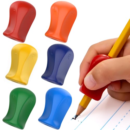 Multicolor 6 Pack The Pencil Grip Original Ergonomic Pencil Holders for Kids & Adults