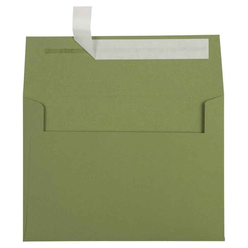 LUXPAPER A7 Invitation Envelopes for 5 x 7 Cards in 80 lb. Avocado, Printable Envelopes for Invitations, w/Peel and Press Seal, 250 Pack, Envelope Size 5 1/4 x 7 1/4 (Green)