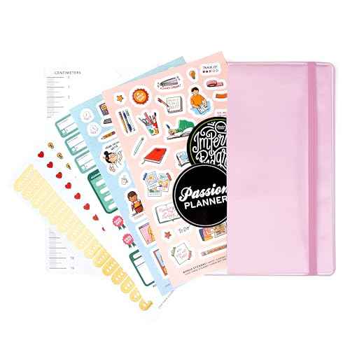 Passion Planner Weekly 2025-2026 Mid-Year Sunday Goal-Oriented Agenda, 52-Week Appointment Calendar, Reflection Journal (Passion Projects Lilac, Small 5.8" x 8.3")