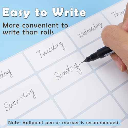 1400Pcs 1"x2" Blank Removable Freezer Labels, No Residue Food Labels, Waterproof & Oil-Resistant & Tear-Resistant Stickers for Food Containers, Jars, Pantry Organization