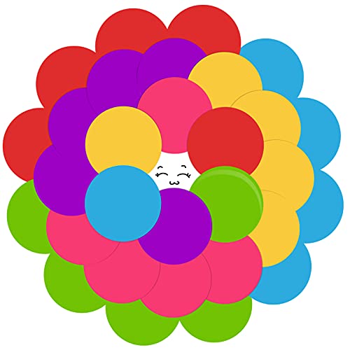Outus 30 Pcs 6 Inch Colorful Classroom Floor Dots for Preschool & Kindergarten — Bright Dot Style