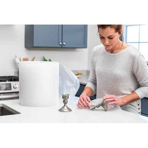 Duck Brand Small Bubble Cushioning Wrap for Moving & Shipping - 175 FT Bubble Packing Wrap for Extra Protection Packaging Boxes & Mailers - Clear Bubble Roll Moving Supplies, Perforated Every 12 IN