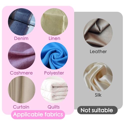 Liumai Pink Mini Stitch Gun for Clothes – Quick Repair Kit with 2000 Fasteners